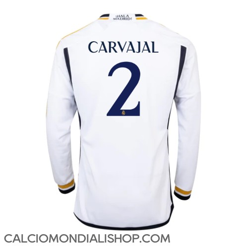 Maglie da calcio Real Madrid Daniel Carvajal #2 Prima Maglia 2023-24 Manica Lunga